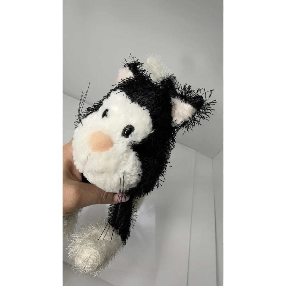 NWT CAT PLUSH TOY BLACK AND WHITECAT WINDMILL TOYS SOFT TOY ABOUT 12